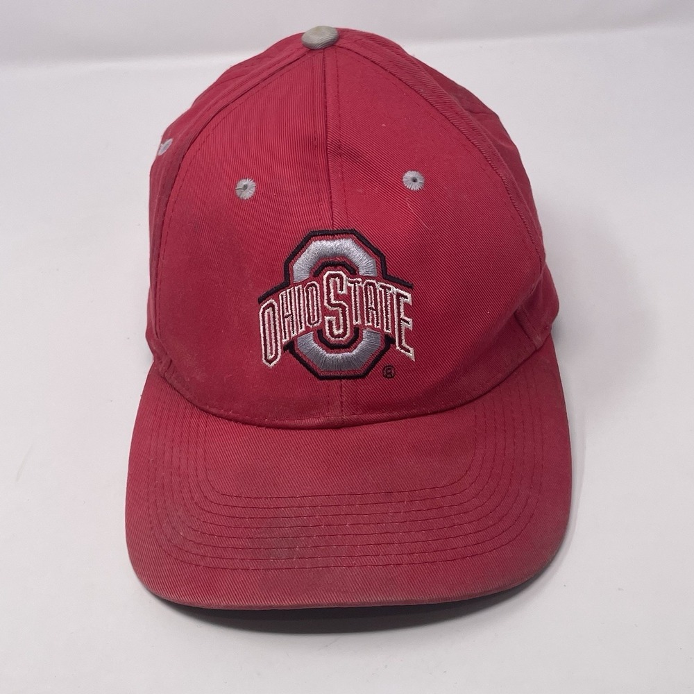 Vintage Ohio State Buckeyes Hat Cap Strap Back Drew Pearson Block O‎ Spell Out